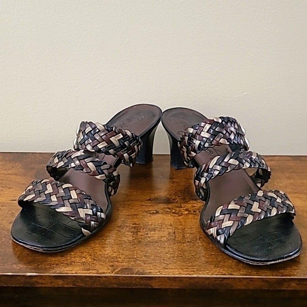 Brighton Tress braided leather strap sandals size 7.5